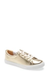 Lilly Pulitzerr Lux Hallie Sneaker In Gold Metallic Leather