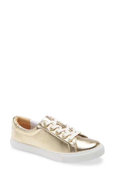 Lilly Pulitzerr Lux Hallie Sneaker In Gold Metallic Leather