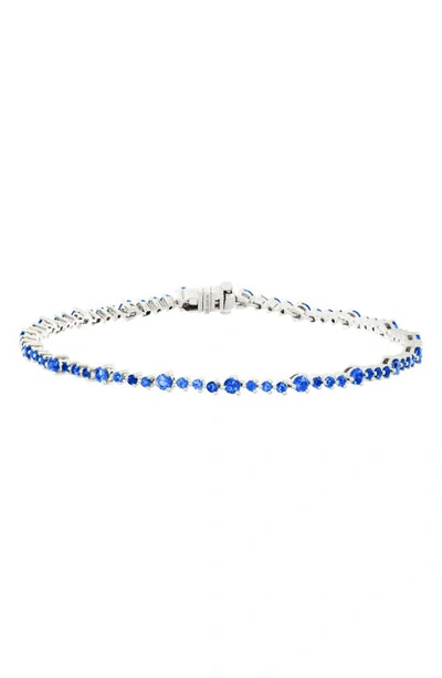 Bony Levy Sapphire Bracelet In White Gold/ Sapphire