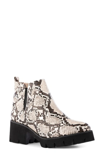 Bc Footwear Fight For Your Right Vegan Leather Bootie In Snake Print