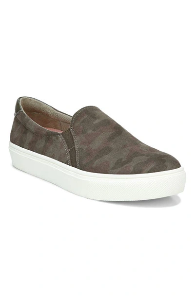 Dr. Scholl's Women's Madison Slip-on Sneakers Women's Shoes In Olive Camo Microfiber