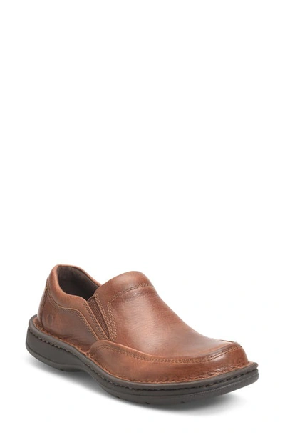 Born Børn 'blast Ii' Slip-on In Dark Tan Leather