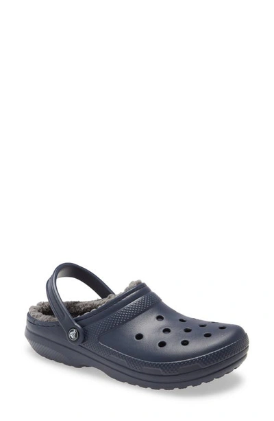 Crocstm Classic Lined Clog In Navy/ Charcoal