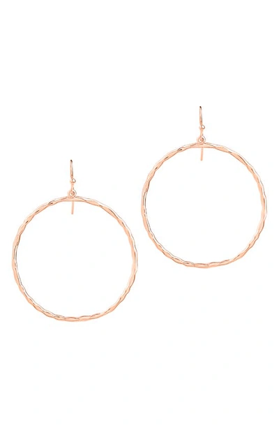Sterling Forever Circle Drop Earrings In Gold