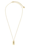 Sterling Forever Birth Flower Pendant Necklace In Gold/ June