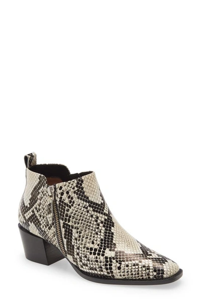Linea Paolo Sochi Bootie In Cream-black Leather