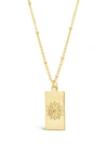 Sterling Forever Wheel Of Fortune Pendant Necklace In Gold