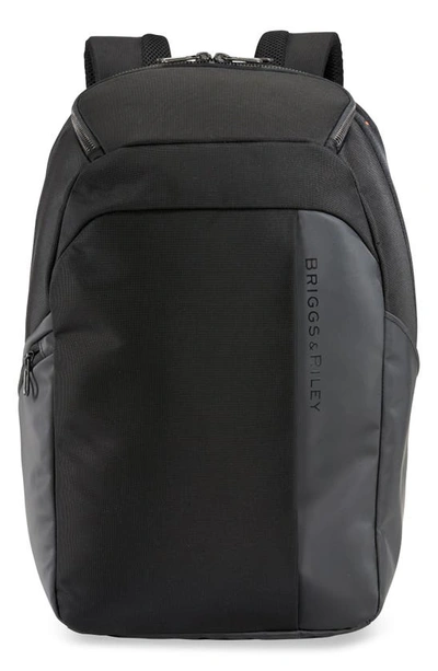 Briggs & Riley Zdx Cargo Backpack In Black