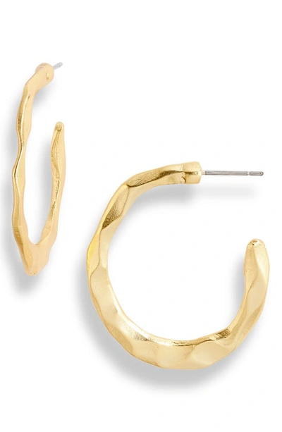 Karine Sultan J Hoop Earrings In Gold
