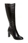 Linea Paolo Kiel Knee High Boot In Black Leather