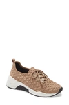Linea Paolo Rodger Sneaker In Taupe Padded Fabric