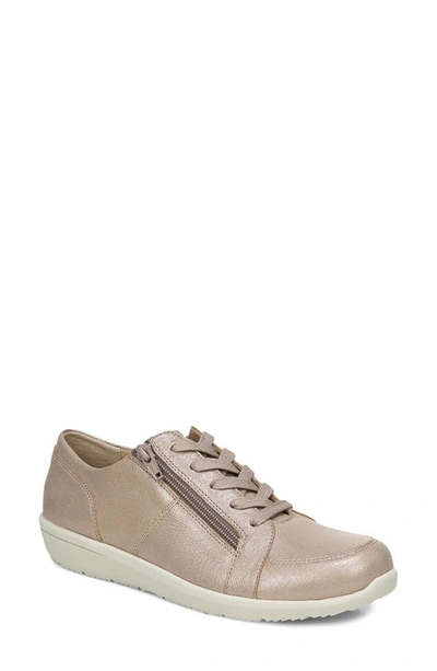 Vionic Abigail Sneaker In Rose Gold Leather