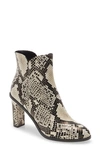 Linea Paolo Biel Bootie In Cream/ Black Leather
