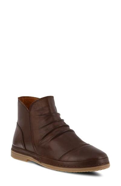 Spring Step Gaspare Bootie In Brown Leather
