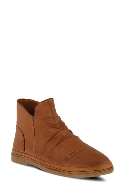 Spring Step Gaspare Bootie In Camel Leather