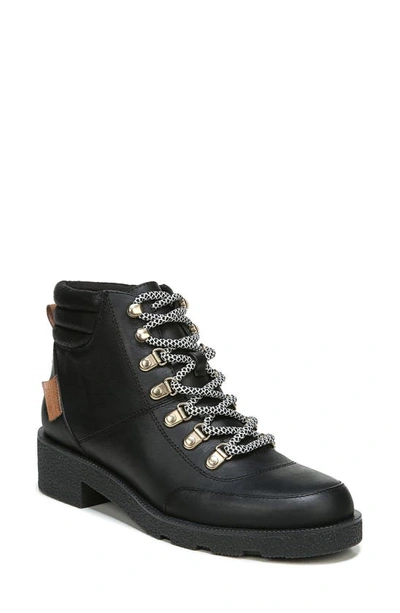 Dr. Scholl's Tucker Lace-up Boot In Black Leather