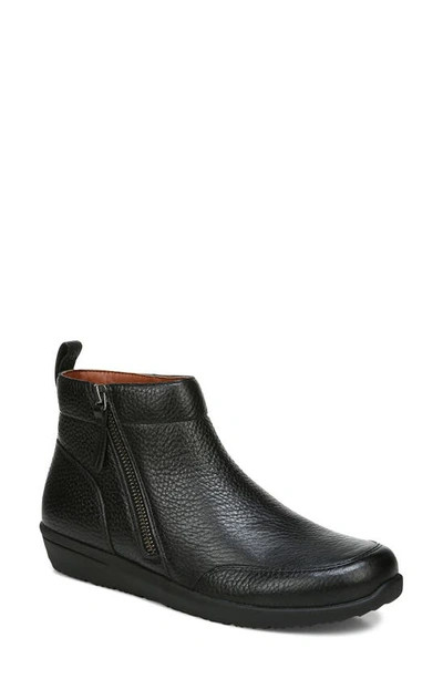 Vionic Lois Bootie In Black Leather