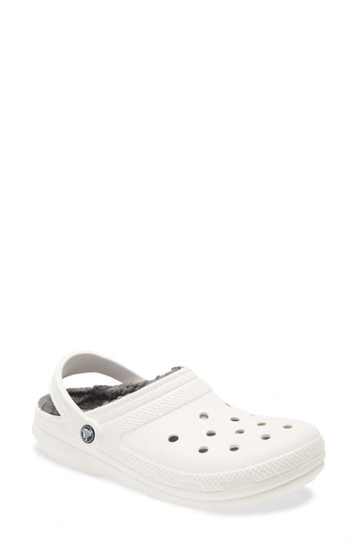 Crocstm Gender Inclusive Classic Lined Clog In White/ Grey