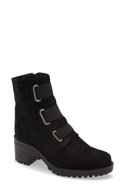 Bos. & Co. Indie Waterproof Bootie In Black Suede/ Elastic