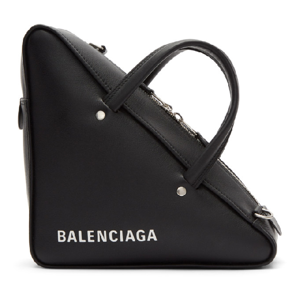Balenciaga Small Triangle Duffle Bag - Black In 1000 Noir | ModeSens