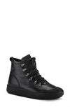 Spring Step Darleen Lace-up Bootie In Black Leather