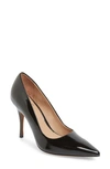 Linea Paolo Payton Pointy Toe Pump In Black Patent Leather