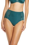 Chantelle Lingerie Every Curve High Waist Briefs In Green Multico