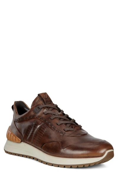 Ecco Astir Sneaker In Amber Leather