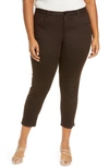 Wit & Wisdom Ab-solution High Waist Ankle Skinny Pants In Brown