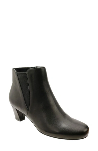 David Tate Marconi Bootie In Black Leather