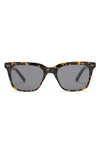 Diff Billie 52mm Polarized Square Sunglasses In Shadow Tortoise/ Grey