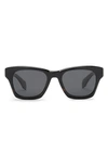 Diff Dean 51mm Polarized Square Sunglasses In Shadow Tortoise/ Grey