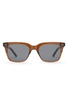 Diff Billie 52mm Polarized Square Sunglasses In Whiskey/ Grey