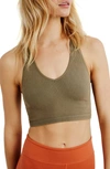 Free People Fp Movement Free Throw Crop Tank In Army