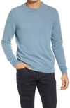 Nordstrom Men's Shop Crew Neck Cashmere Sweater In Blue Chambray