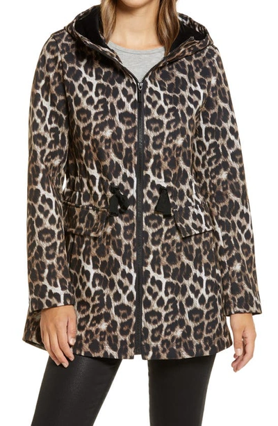 Gallery Leopard Print Hooded Soft Shell Jacket