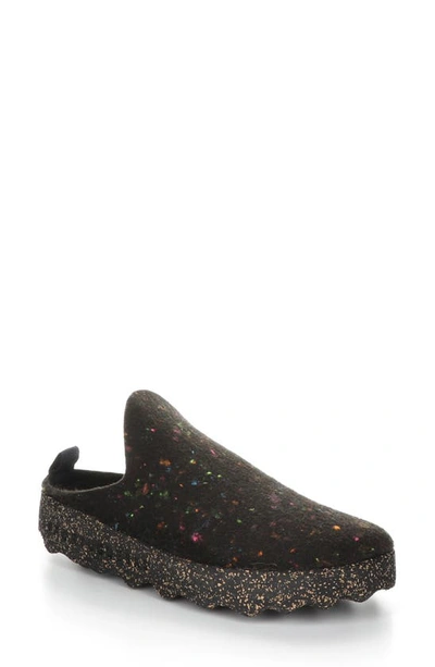 Asportuguesas By Fly London Fly London Come Sneaker Mule In Black Fabric