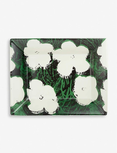 Ligne Blanche Andy Warhol Flowers Tray Porcelain Tray 20cm X 16cm