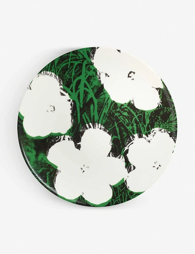 Ligne Blanche Andy Warhol 'flowers - White' Limoges Porcelain Plate