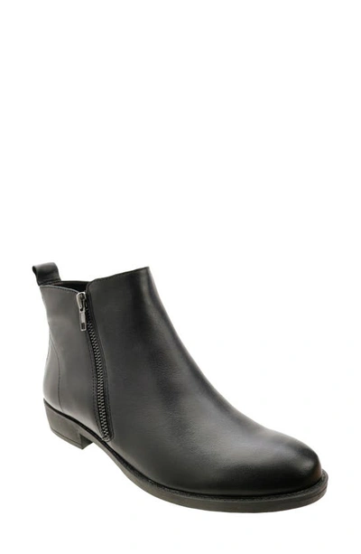 David Tate Cubana Bootie In Black Leather