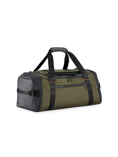 Briggs & Riley Zdx Large Coated Woven Duffel Bag In Hunter Green