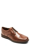 Rockport Taylor Waterproof Cap Toe Derby In Tan