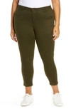 Wit & Wisdom 'ab'solution High Waist Ankle Skinny Pants In Duffle Green