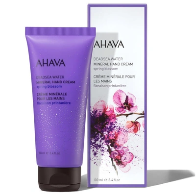 Ahava Mineral Botanic Hand Cream Spring Blossom In Beige,green,purple