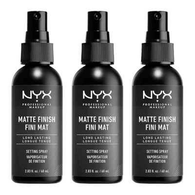 Nyx Professional Makeup Radiant Finish Setting Spray X 3