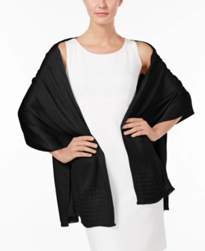 Inc International Concepts Wrap & Scarf In One, Created For Macy's In Black