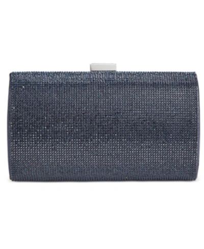 Inc International Concepts Ranndi Sparkle Clutch, Created For Macy's In Navy/silver