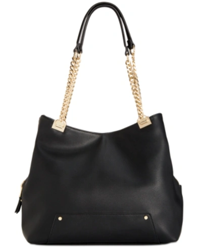 Inc International Concepts Trippii Chain Tote, Created For Macy's In Black/gold