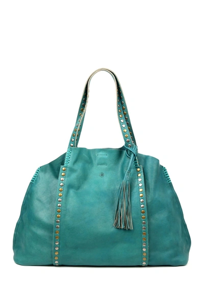 Old Trend Women's Genuine Leather Birch Tote Bag In Aqua