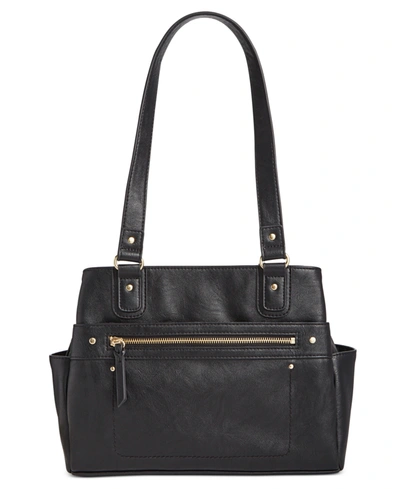 Inc International Concepts Riverton Satchel, Created For Macy's In Black/gold